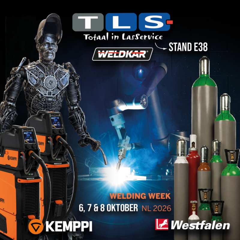 TLS op de Welding Week 2026 in Evenementenhal Gorinchem, stand E38, 6 t/m 8 oktober
